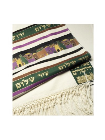 טליתניה ירושלים טלית עיר הקודש טלית ג... | טליתים מודרניים